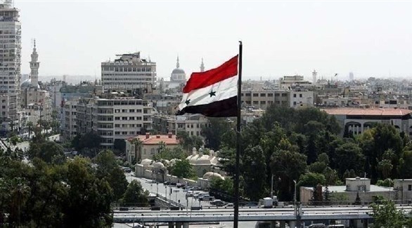 علم سوريا في ساحة بدمشق (أرشيف)