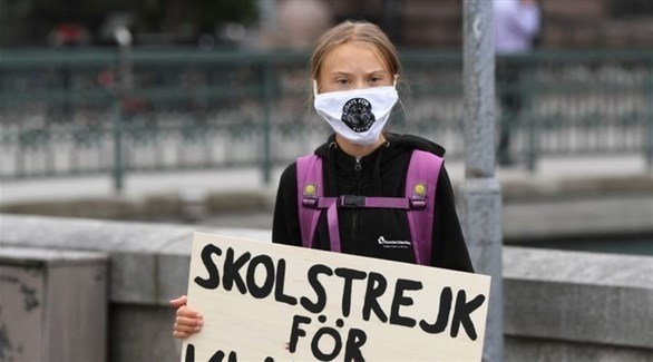 ناشطة المناخ المراهقة السويدية غريتا تونبرغ (أرشيف)