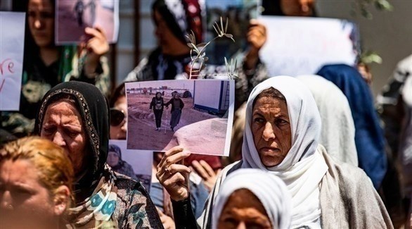 لاجئات من عفرين يتظاهرن ضد انتهاكات الفصائل المدعومة من تركيا (أرشيف / أ ف ب)