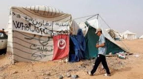خيمة اعتصام في تطاوين التونسية (أرشيف)