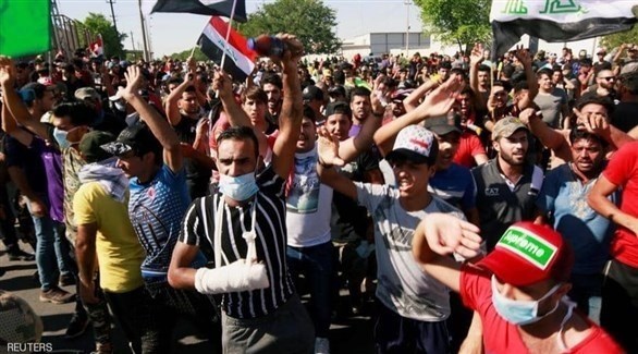 محتجون عراقيون (أرشيف)