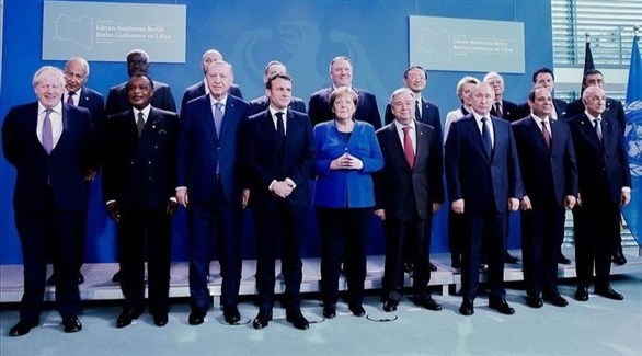 صورة جماعية للزعماء الذين شاركوا في مؤتمر برلين.(أرشيف)