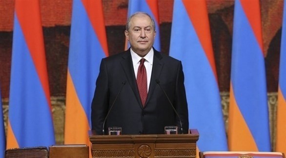 الرئيس الأرميني أرمين ساركيسيان (أرشيف) 