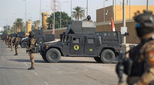 عناصر أمنية في المنطقة الخضراء وسط بغداد (أرشيف)