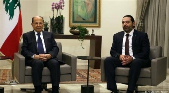 الرئيس اللبناني ميشال عون ورئيس الوزارء المكلف سعد الحريري (أرشيف)