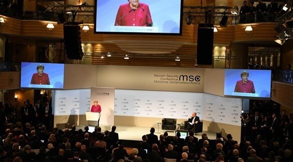 المستشارة الألمانية أنجيلا ميركل في مؤتمر ميونيخ 2019 (أرشيف)
