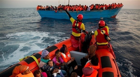 إنقاذ مهاجرين في وسط البحر (أرشيف)