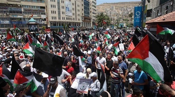 احتجاجات سابقة ضد صفقة القرن في فلسطين (أرشيف)
