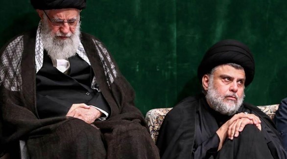 الزعيم العراقي مقتدى الصدر والمرشد الأعلى الإيراني علي خامنئي (أرشيف)