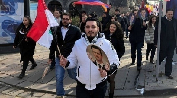 متظاهرون أرمن يشكرون سوريا بعد الاعتراف بالإبادة الجماعية (سانا)