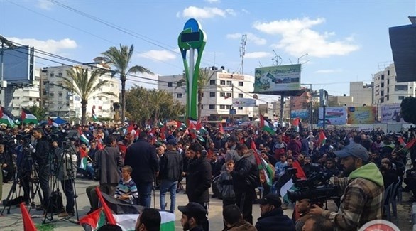 مظاهرات في غزة (معا الفلسطينية)