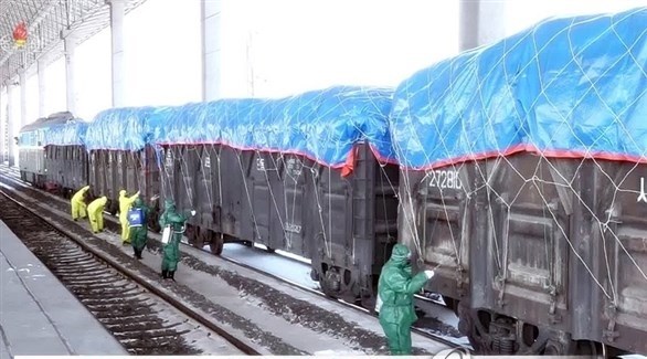 قطار تجاري في كوريا الشمالية (يونهاب)