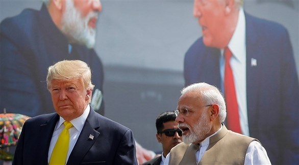 الرئيس الأمريكي ترامب ورئيس الوزراء الهندي مودي (أرشيف)
