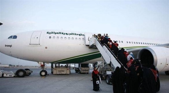 نزول مسافرين من طائرة للخطوط الجوية العراقية (أرشيف)