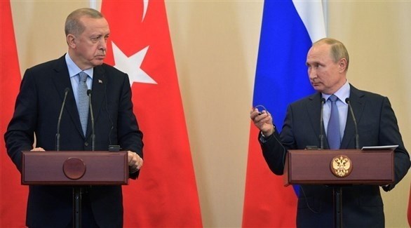 الرئيس الروسي فلاديمير بوتين ونظيره التركي رجب أردوغان (أرشيف)