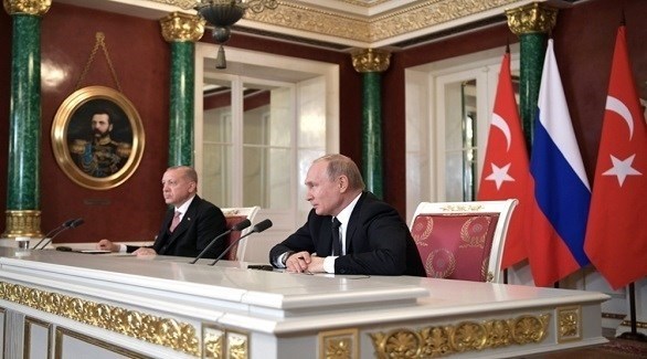 الرئيسان الروسي فلاديمير بوتين والتركي رجب طيب أردوغان (أرشيف)