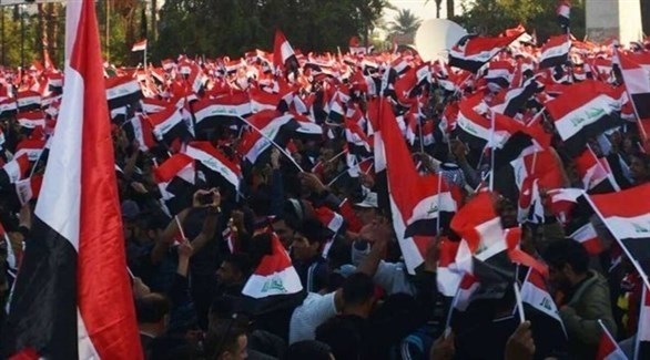 عراقيون يتظاهرون في بغداد.(أرشيف)