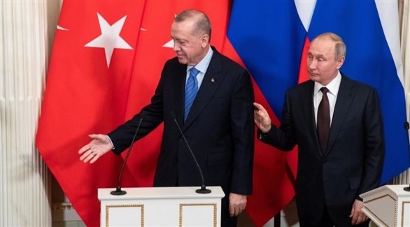 الرئيسان الروسي فلاديمير بوتين والتركي رجب طيب أردوغان (أرشيف)