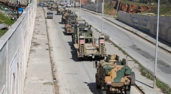 مدرعات تابعة للجيش التركي في سوريا (رويترز)