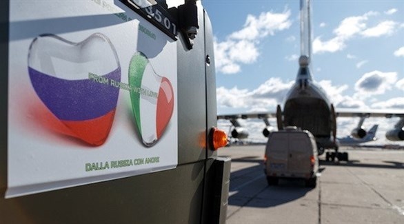 مساعدات من روسيا متجهة إلى إيطاليا  (أرشيف)