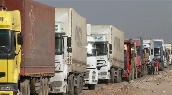 شاحنات بضائع على الحدود العراقية (أرشيف)