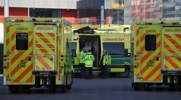 سيارات إسعاف تنقل مصابين بكورونا إلى مشفى في لندن (أرشيف)