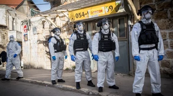 عناصر من الشرطة الإسرائيلية لفرض حظر التجوال والتنقل بين المدن (أرشيف)