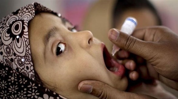 جانب من حملة التطعيم ضد مرض شلل الأطفال (أرشيف) 