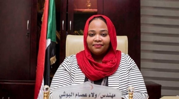 وزيرة الشباب والرياضة السودانية ولاء البوشي (أرشيف)