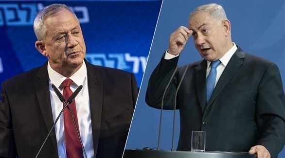رئيس الوزراء الإسرائيلي بنيامين نتانياهو ووزير الأمن الداخلي بيني غانتز (أرشيف)