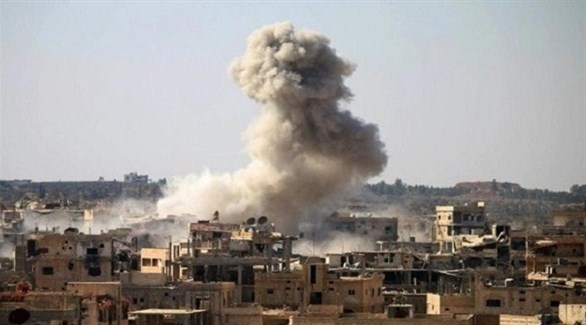 قصف سابق على مدينة سورية (أرشيف)