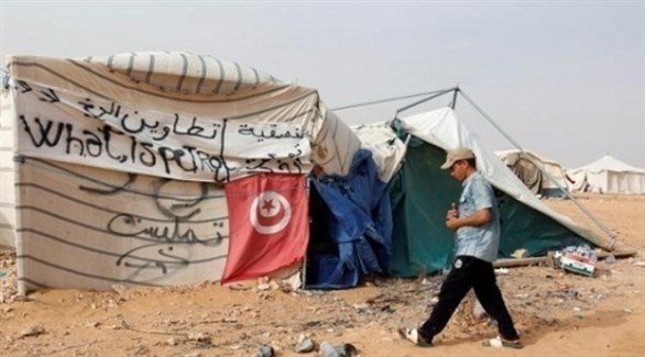 خيم للمحتجين في تطاوين التونسية (أرشيف)