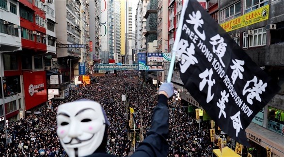 جانب من التظاهرات في هونغ كونغ (أرشيف)