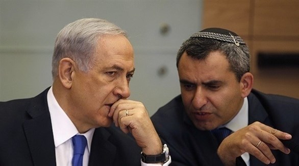 وزير التعليم العالي زئيف إلكين ورئيس الحكومة الإسرائيلية بنيامين نتانياهو (أرشيف)
