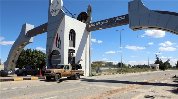 بوابة مطار طرابلس الدولي الرئيسية (أرشيف)