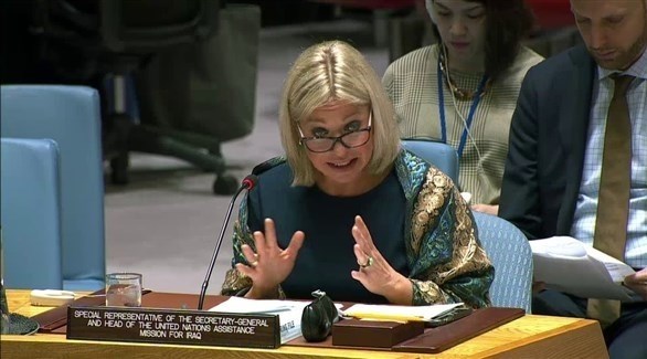 الممثلة الخاصة للأمين العام للأمم المتحدة في العراق جينين هينيس- بلاسخارت (أرشيف)