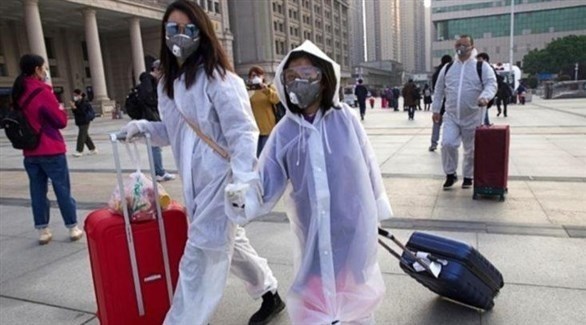 صينيتان في ووهان بعد تفشي الوباء (أرشيف)