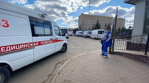 سيارة إسعاف في مستشفى روسي (أرشيف)