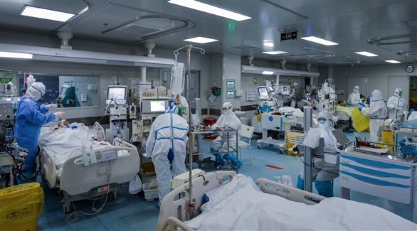 مصابون بكورونا  في أحد المستشفيات الأمريكية (أرشيف)