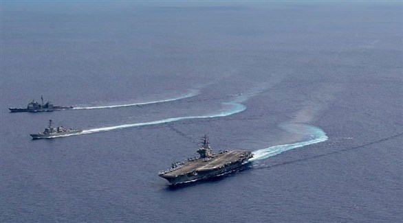 سفن حربية أمريكية في بحر الصين الجنوبي (أرشيف)