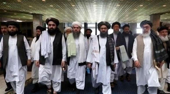 وفد من طالبان خلال مفاوضات السلام مع أمريكا (أرشيف)