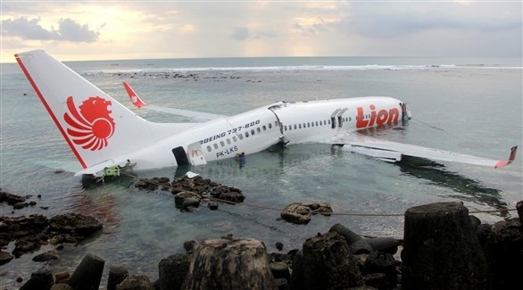 حطام طائرة ليون أير  في بحر جاوا بإندونيسيا (أرشيف)