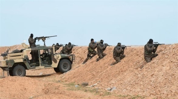 عناصر من الجيش التونسي على الحدود مع ليبيا (أرشيف)