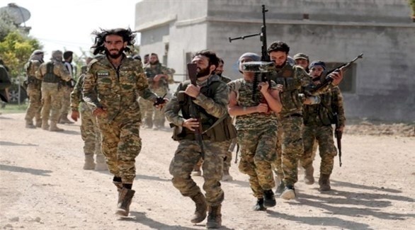 عناصر من الجيش السوري الحر الموالي لتركيا (أرشيف)