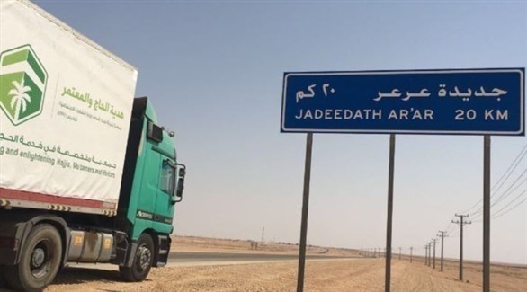 شاجنة في الطريق إلى منفذ عرعر الحدودي بين السعودية والعراق (أرشيف)