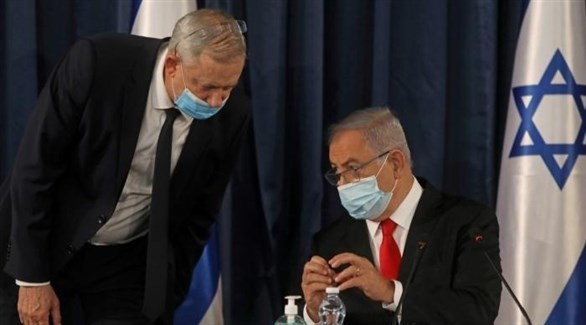 رئيس الوزراء الإسرائيلي نتانياهو ووزير الدفاع غانتس (أرشيف)