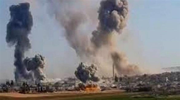 تصاعد الدخان بعد غارة تركية على كردستان العراق (أرشيف)