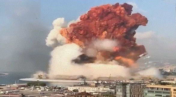 انفجار ميناء بيروت (أرشيف)