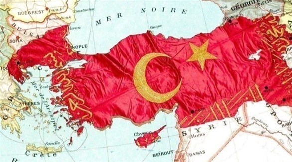 الخريطة المثيرة للجدل لـ "تركيا الكبرى" (تويتر)