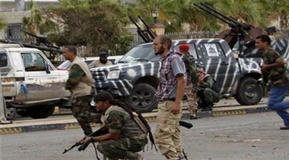 مسلحون من الميليشيا 166 في مصراتة الليبية (أرشيف)